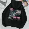 Sudadera con capucha estampada New York City of Dreams para hombre y mujer