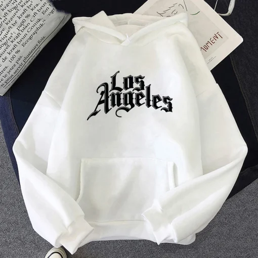 Sudadera con capucha hip hop holgada de Los Ángeles