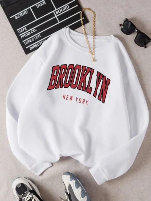 Sudadera con capucha impresa Brooklyn