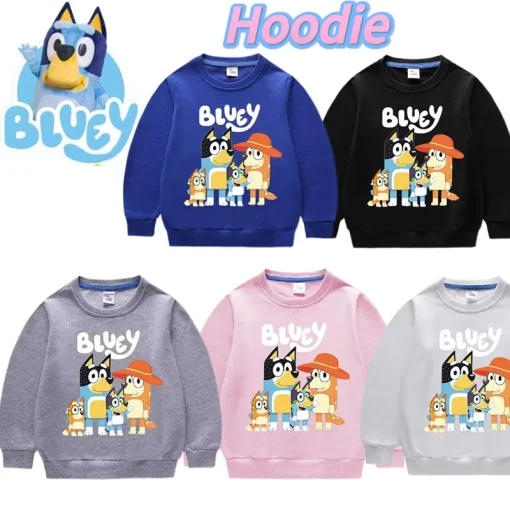 Sudadera deportiva primavera y otoño Bluey para niños