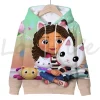 Sudadera infantil con capucha Gabby's Dollhouse otoño