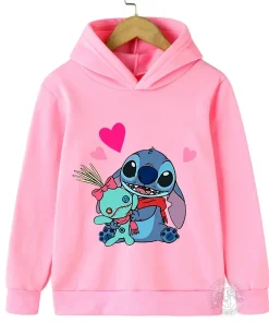 Suéter con capucha infantil de Stitch