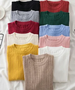 Suéteres de Mujer Tejidos Tops Jumper Otoño e Invierno