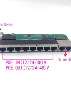 Switch PoE de 100 Mbps con 100 Mbps Uplink