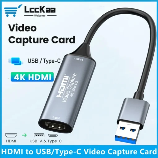 Tarjeta Capturadora de Vídeo HDMI USB 3.0Tipo C 4K