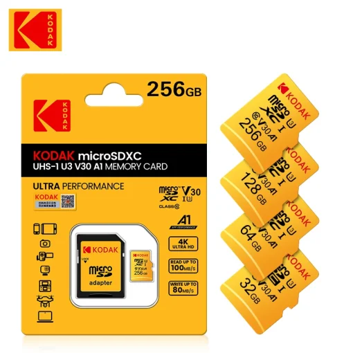 Tarjeta MicroSD Kodak U3 A1 V30 original