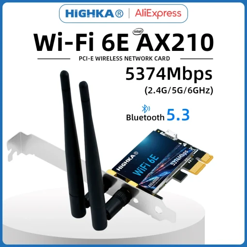 Tarjeta Wi-Fi Intel AX210 PCIe Wi-Fi 6E