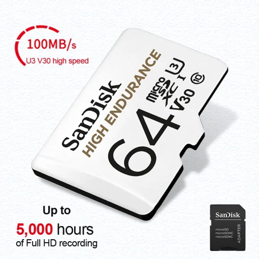 Tarjeta de Memoria SanDisk High Endurance 64GB 128GB 256GB TF