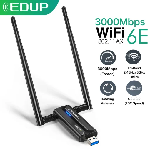 Tarjeta de Red WiFi 6E USB EDUP