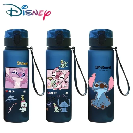 Taza de agua de dibujos animados Stitch Angel de 560 ml