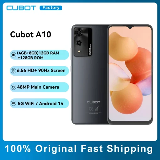 Teléfono inteligente Cubot A10 12 GB de RAM