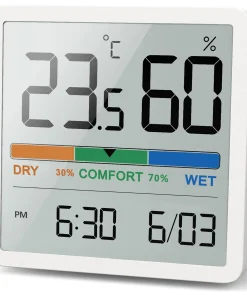 Termómetro higrómetro digital LCD para temperatura y humedad