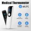 Termómetro infrarrojo digital de temperatura médica sin contacto para frente y fiebre