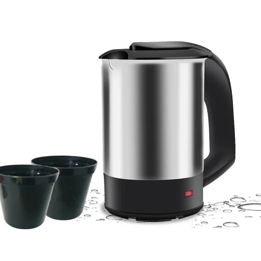 Tetera eléctrica Mini Kettle acero inoxidable 1000W