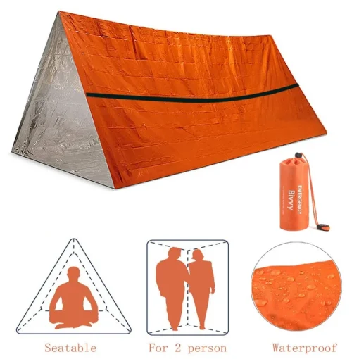 Tienda de emergencia bivy para 2 personas