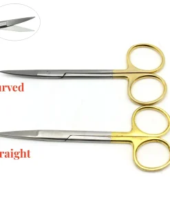 Tijeras quirúrgicas dentales médicas rectas y curvas de acero inoxidable