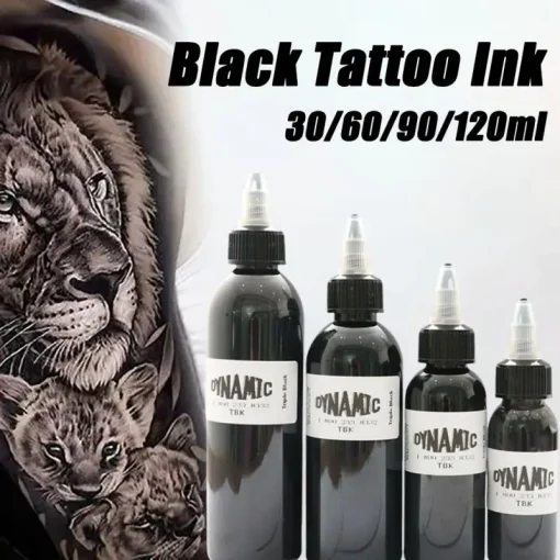 Tinta para tatuaje de pigmento Triple Black de calidad 30 ml