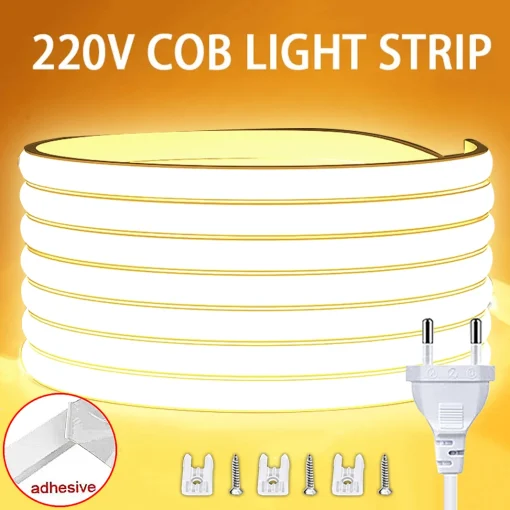 Tira LED COB 1M-30M 220V Impermeable