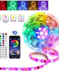 Tira LED RGB USB con control de aplicación y mando a distancia de 44 teclas