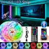 Tira LED USB RGB de 50 cm, aplicación con control remoto de 44 teclas, perfecta para dormitorios, salones, cocinas, decoración de deportes electrónicos y luz nocturna