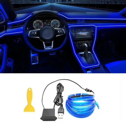 Tira Luces LED 5M Interior Coche