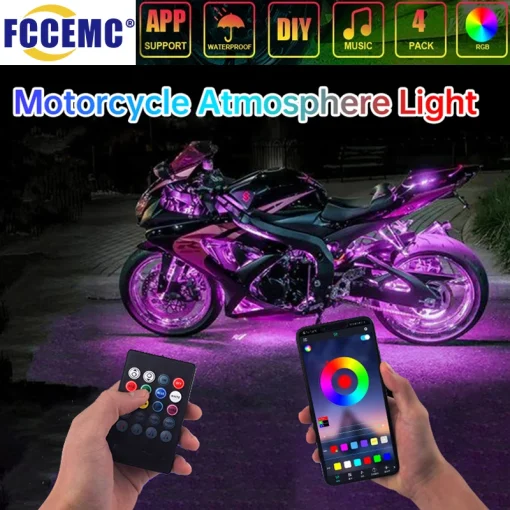 Tira Luz Decor Moto 12V RGB APP LED