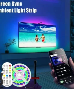 Tira de retroiluminación LED USB Rgbic con cámara para Smart TV Ambilight 5V