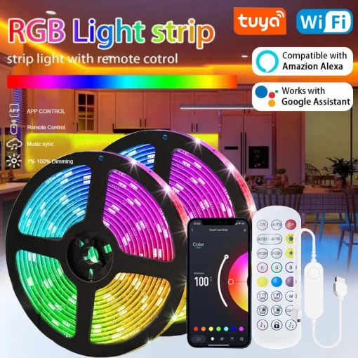 Tiras LED Tuya APP WIFI 5050 RGB