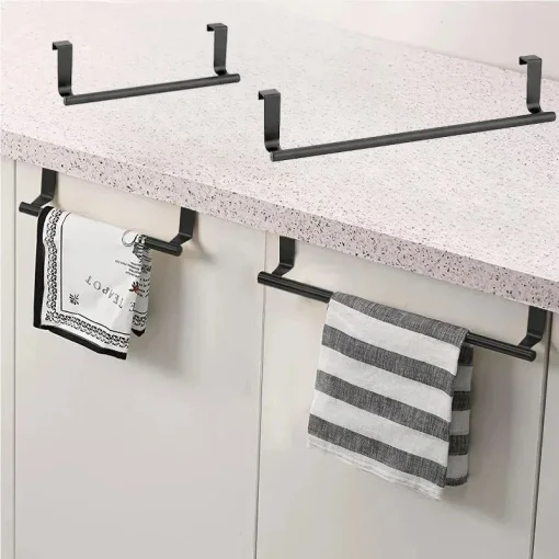 Toallero para puerta Acero inoxidable Toallero Organizador Baño Cocina