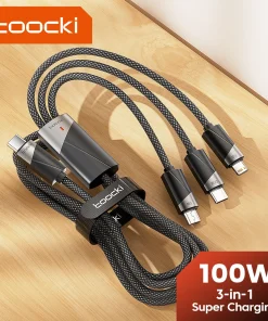 Toocki Cable USB C 3 en 1 para datos Lightning