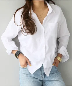 Top blusa algodón OL Moda casual