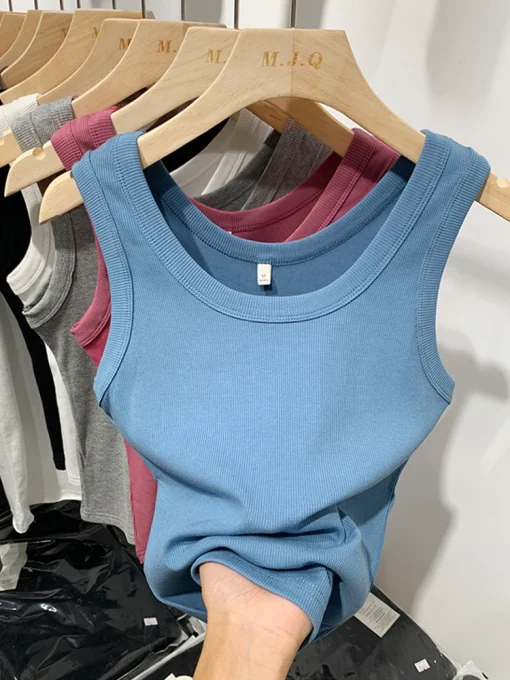 Tops sin mangas de verano 2024 para mujer