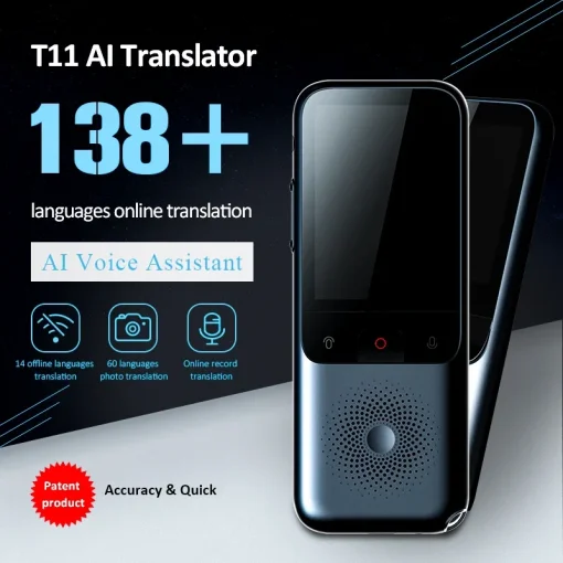 Traductor de audio portátil T11 2025 nuevo 138 idiomas