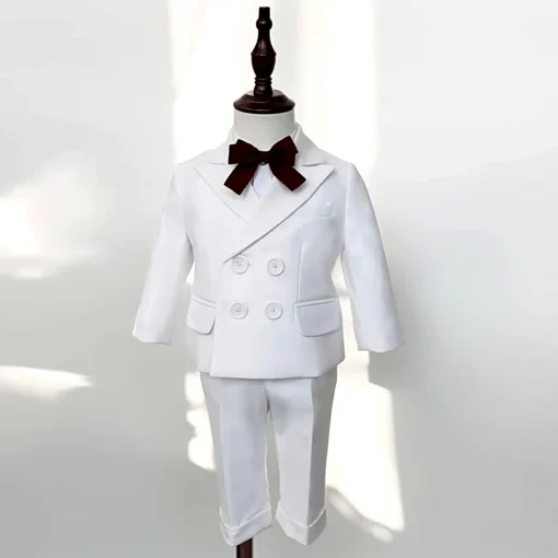 Traje blanco para bebé 9 meses-4 años