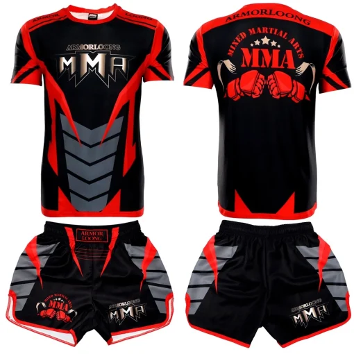 Traje de MMA para niños de manga corta