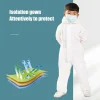 Traje de aislamiento protector desechable para niños con capucha