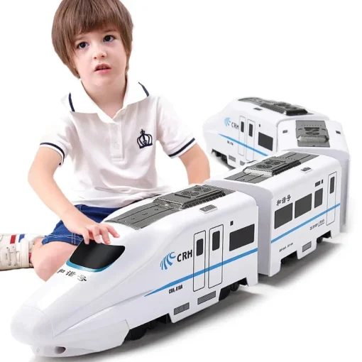 Tren eléctrico de juguete de tren de alta velocidad de simulación para niños