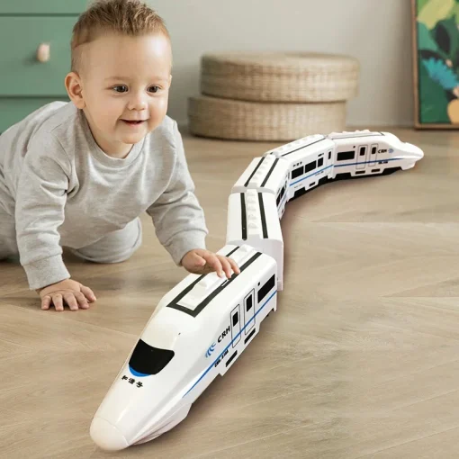 Tren eléctrico de simulación de tren de alta velocidad para niños