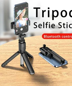 Trípode extensible con palo para selfies BT inalámbrico