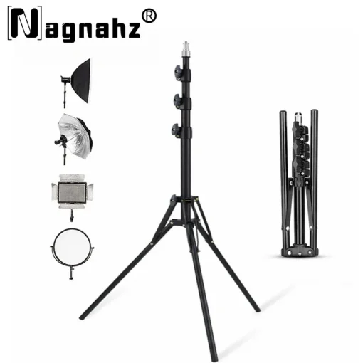 Trípode para iluminación fotográfica de 78'' NAGNAHZ