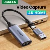 UGREEN Capturadora de vídeo 4K HDMI