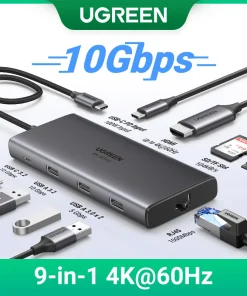 UGREEN Revodok USB-C 9 en 1 HDMI 4K