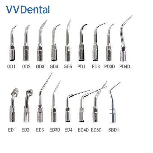 VVDental Outlet Store Puntas de escalador ultrasónico dental compatibles con Satelec y DTE