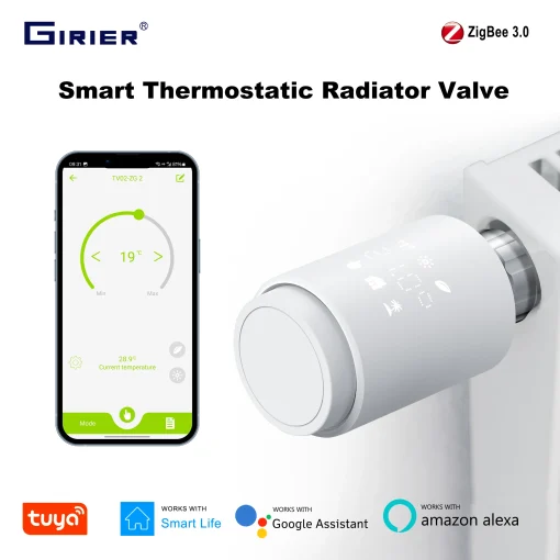 Válvula Termostática ZigBee GIRIER para Radiador