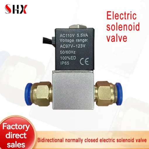 Válvulas solenoides neumáticas de aluminio NC 2 vías