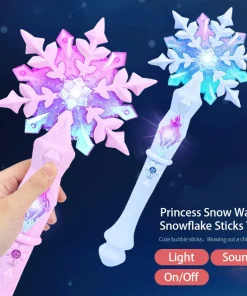 Varitas luminosas copo de nieve juguete de princesa