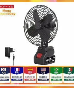 Ventilador de camping de 6 pulgadas