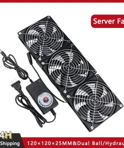 Ventilador de enfriamiento de 120mm y 3000RPM con controlador