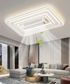 Ventilador de techo sin aspas con LED invisible