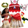 Vestido De Moana Vaiana Niña Princesa Disney